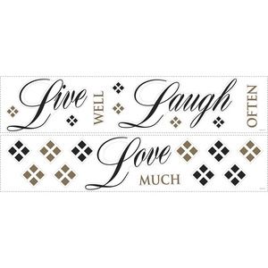 RoomMates RMK1396SCS Live Love Laugh Peel and Stick Quote Wall Decals